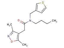 N-butyl-2-(3,5-dimethylisoxazol-4-yl)-N-(3-thienylmethyl)acetamide