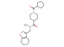 1-(cyclopentylcarbonyl)-N-methyl-N-(4,5,6,7-tetrahydro-1,2-benzisoxazol-3-ylmethyl)-4-piperidinecarboxamide
