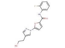 N-(2-fluorophenyl)-5-[4-(2-hydroxyethyl)-1H-pyrazol-1-yl]-2-furamide