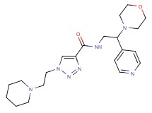 N-[2-(4-morpholinyl)-2-(4-pyridinyl)ethyl]-1-[2-(1-piperidinyl)ethyl]-1H-1,2,3-triazole-4-carboxamide