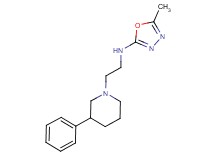 5-methyl-N-[2-(3-phenylpiperidin-1-yl)ethyl]-1,3,4-oxadiazol-2-amine