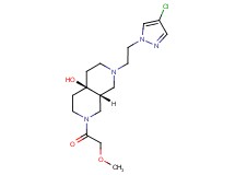 (4aR*,8aR*)-2-[2-(4-chloro-1H-pyrazol-1-yl)ethyl]-7-(methoxyacetyl)octahydro-2,7-naphthyridin-4a(2H)-ol