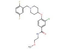 3-chloro-4-{[1-(2,5-difluorobenzyl)-4-piperidinyl]oxy}-N-(2-methoxyethyl)benzamide