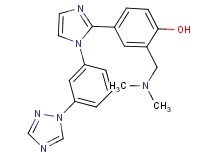 2-[(dimethylamino)methyl]-4-{1-[3-(1H-1,2,4-triazol-1-yl)phenyl]-1H-imidazol-2-yl}phenol