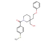 [1-[4-(methylthio)benzoyl]-3-(2-phenoxyethyl)-3-piperidinyl]methanol