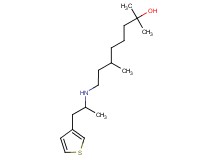 2,6-dimethyl-8-{[1-methyl-2-(3-thienyl)ethyl]amino}-2-octanol
