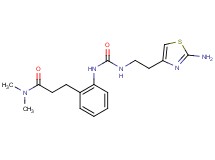 3-{2-[({[2-(2-amino-1,3-thiazol-4-yl)ethyl]amino}carbonyl)amino]phenyl}-N,N-dimethylpropanamide