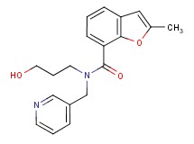 N-(3-hydroxypropyl)-2-methyl-N-(pyridin-3-ylmethyl)-1-benzofuran-7-carboxamide