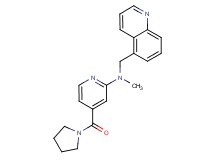N-methyl-4-(1-pyrrolidinylcarbonyl)-N-(5-quinolinylmethyl)-2-pyridinamine