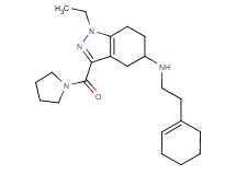 N-[2-(1-cyclohexen-1-yl)ethyl]-1-ethyl-3-(1-pyrrolidinylcarbonyl)-4,5,6,7-tetrahydro-1H-indazol-5-amine