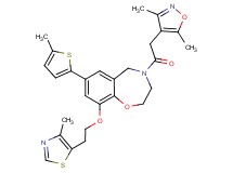4-[(3,5-dimethyl-4-isoxazolyl)acetyl]-9-[2-(4-methyl-1,3-thiazol-5-yl)ethoxy]-7-(5-methyl-2-thienyl)-2,3,4,5-tetrahydro-1,4-benzoxazepine
