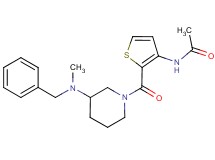 N-[2-({3-[benzyl(methyl)amino]-1-piperidinyl}carbonyl)-3-thienyl]acetamide