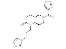 (4aS*,8aR*)-1-[3-(1H-imidazol-1-yl)propyl]-6-(1,3-oxazol-4-ylcarbonyl)octahydro-1,6-naphthyridin-2(1H)-one