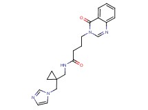 N-{[1-(1H-imidazol-1-ylmethyl)cyclopropyl]methyl}-4-(4-oxoquinazolin-3(4H)-yl)butanamide