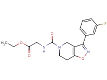 ethyl N-{[3-(3-fluorophenyl)-6,7-dihydroisoxazolo[4,5-c]pyridin-5(4H)-yl]carbonyl}glycinate