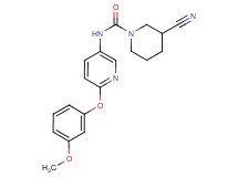 3-cyano-N-[6-(3-methoxyphenoxy)pyridin-3-yl]piperidine-1-carboxamide