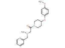 2-[4-(4-methoxyphenoxy)-1-piperidinyl]-N-methyl-2-oxo-N-(2-pyridinylmethyl)ethanamine
