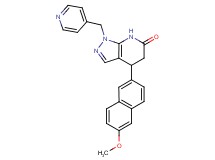 4-(6-methoxy-2-naphthyl)-1-(pyridin-4-ylmethyl)-1,4,5,7-tetrahydro-6H-pyrazolo[3,4-b]pyridin-6-one