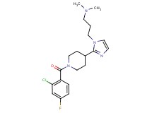 (3-{2-[1-(2-chloro-4-fluorobenzoyl)piperidin-4-yl]-1H-imidazol-1-yl}propyl)dimethylamine