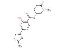 4-hydroxy-N-(1-methyl-6-oxopiperidin-3-yl)-2-(2-methyl-1,3-thiazol-4-yl)pyrimidine-5-carboxamide