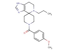 1'-(4-methoxybenzoyl)-5-propyl-1,5,6,7-tetrahydrospiro[imidazo[4,5-c]pyridine-4,4'-piperidine]