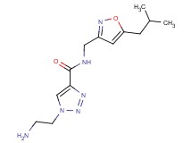 1-(2-aminoethyl)-N-[(5-isobutylisoxazol-3-yl)methyl]-1H-1,2,3-triazole-4-carboxamide
