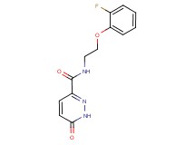 N-[2-(2-fluorophenoxy)ethyl]-6-oxo-1,6-dihydropyridazine-3-carboxamide