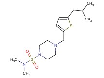 4-[(5-isobutyl-2-thienyl)methyl]-N,N-dimethylpiperazine-1-sulfonamide
