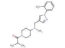 1-isobutyryl-N-methyl-N-{[1-(2-methylphenyl)-1H-pyrazol-4-yl]methyl}piperidin-4-amine