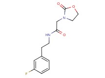 N-[2-(3-fluorophenyl)ethyl]-2-(2-oxo-1,3-oxazolidin-3-yl)acetamide