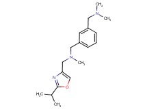 1-{3-[(dimethylamino)methyl]phenyl}-N-[(2-isopropyl-1,3-oxazol-4-yl)methyl]-N-methylmethanamine