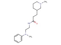 N-{2-[methyl(phenyl)amino]ethyl}-3-(1-methyl-3-piperidinyl)propanamide