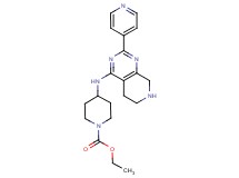 ethyl 4-[(2-pyridin-4-yl-5,6,7,8-tetrahydropyrido[3,4-d]pyrimidin-4-yl)amino]piperidine-1-carboxylate
