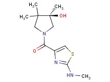 (3R)-3,4,4-trimethyl-1-{[2-(methylamino)-1,3-thiazol-4-yl]carbonyl}-3-pyrrolidinol