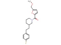 3-[2-(4-fluorophenyl)ethyl]-1-[5-(methoxymethyl)-2-furoyl]piperidine