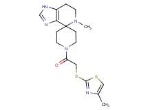 5-methyl-1'-{[(4-methyl-1,3-thiazol-2-yl)thio]acetyl}-1,5,6,7-tetrahydrospiro[imidazo[4,5-c]pyridine-4,4'-piperidine]