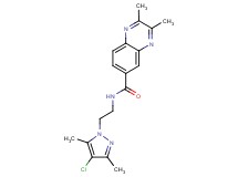 N-[2-(4-chloro-3,5-dimethyl-1H-pyrazol-1-yl)ethyl]-2,3-dimethyl-6-quinoxalinecarboxamide