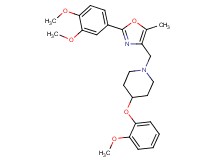 1-{[2-(3,4-dimethoxyphenyl)-5-methyl-1,3-oxazol-4-yl]methyl}-4-(2-methoxyphenoxy)piperidine