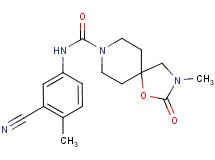 N-(3-cyano-4-methylphenyl)-3-methyl-2-oxo-1-oxa-3,8-diazaspiro[4.5]decane-8-carboxamide