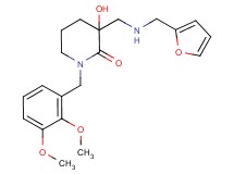 1-(2,3-dimethoxybenzyl)-3-{[(2-furylmethyl)amino]methyl}-3-hydroxypiperidin-2-one