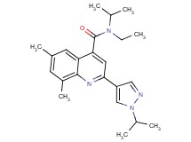 N-ethyl-N-isopropyl-2-(1-isopropyl-1H-pyrazol-4-yl)-6,8-dimethylquinoline-4-carboxamide