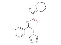 N-[2-(1H-imidazol-1-yl)-1-phenylethyl]-4,5,6,7-tetrahydropyrazolo[1,5-a]pyridine-3-carboxamide