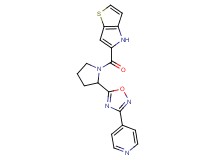 5-{[2-(3-pyridin-4-yl-1,2,4-oxadiazol-5-yl)pyrrolidin-1-yl]carbonyl}-4H-thieno[3,2-b]pyrrole