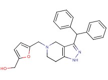 (5-{[3-(diphenylmethyl)-1,4,6,7-tetrahydro-5H-pyrazolo[4,3-c]pyridin-5-yl]methyl}-2-furyl)methanol