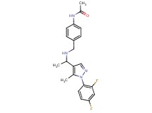 N-{4-[({1-[1-(2,4-difluorophenyl)-5-methyl-1H-pyrazol-4-yl]ethyl}amino)methyl]phenyl}acetamide