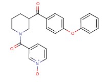 {1-[(1-oxido-3-pyridinyl)carbonyl]-3-piperidinyl}(4-phenoxyphenyl)methanone