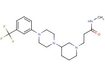 N-methyl-3-(3-{4-[3-(trifluoromethyl)phenyl]-1-piperazinyl}-1-piperidinyl)propanamide dihydrochloride