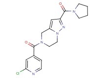 5-(2-chloroisonicotinoyl)-2-(pyrrolidin-1-ylcarbonyl)-4,5,6,7-tetrahydropyrazolo[1,5-a]pyrazine