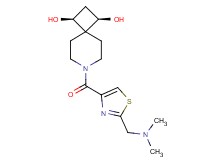 (1R*,3S*)-7-({2-[(dimethylamino)methyl]-1,3-thiazol-4-yl}carbonyl)-7-azaspiro[3.5]nonane-1,3-diol