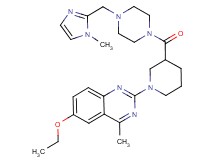 6-ethoxy-4-methyl-2-[3-({4-[(1-methyl-1H-imidazol-2-yl)methyl]-1-piperazinyl}carbonyl)-1-piperidinyl]quinazoline